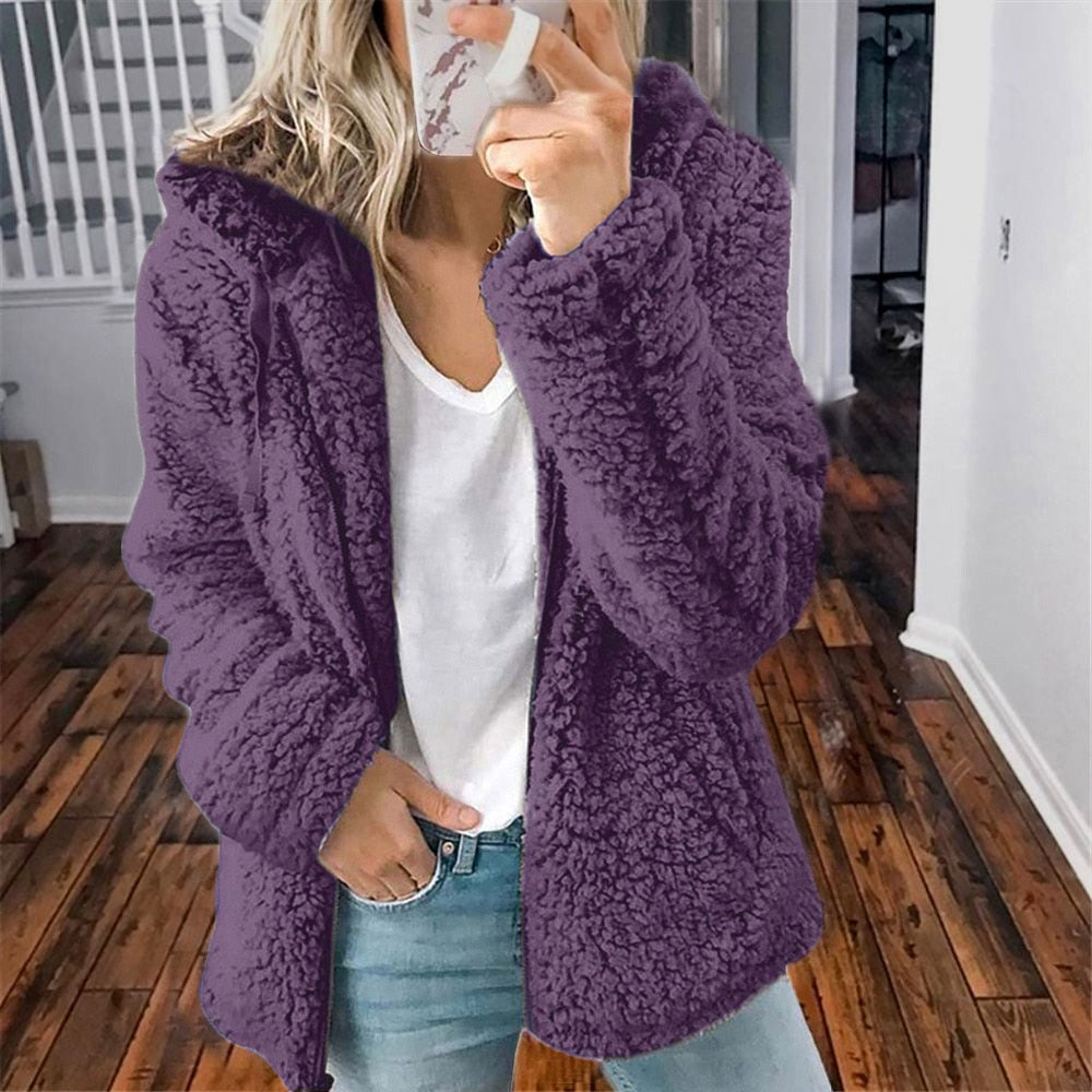 Teddy Hooded Cardigan | Super weich & wunderbar warm