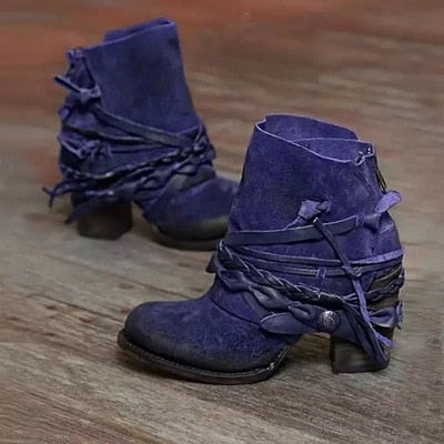 Retrisha - Schicke Schnallenstiefel für Frauen
