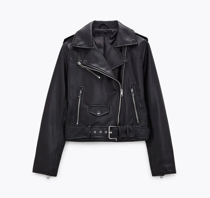Robuste Lederjacke für Frauen