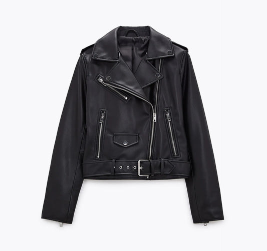 Robuste Lederjacke für Frauen
