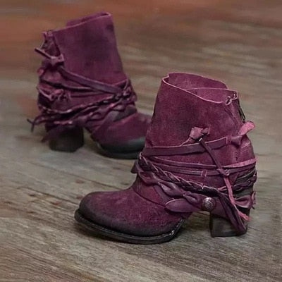 Retrisha - Schicke Schnallenstiefel für Frauen