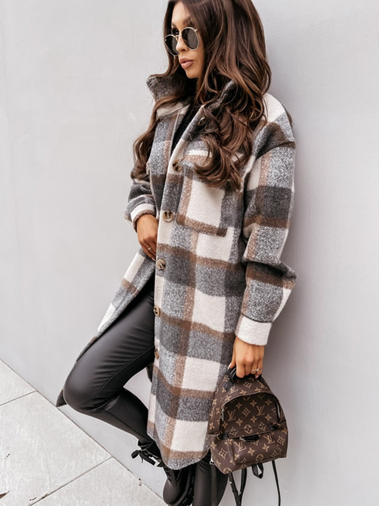 Raisha Plaid Jacket | Lässig, retro & modisch