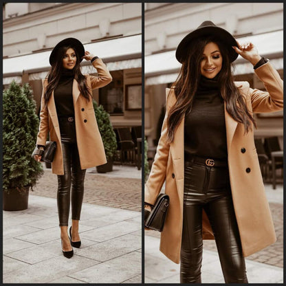 BrownJacket I Lange Jacke für Frauen