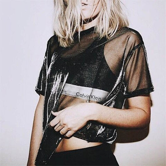 Calvin Transparent Top | Edles & sexy Damen-Top