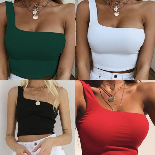 Vardi Dante™ Tara Top | Elegantes, sommerliches Damen-Top mit einem Ärmel