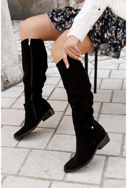 Liliane | Hohe, Western-inspirierte Stiefel