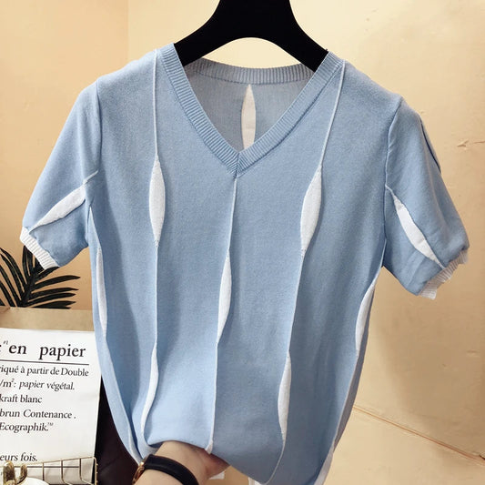 Carina Bluse | Damen-Strickbluse
