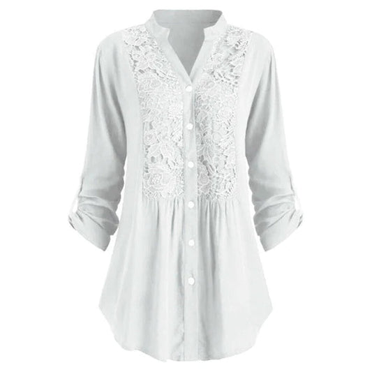 CASEY | Bluse mit verlängerten Puffärmeln für Frauen