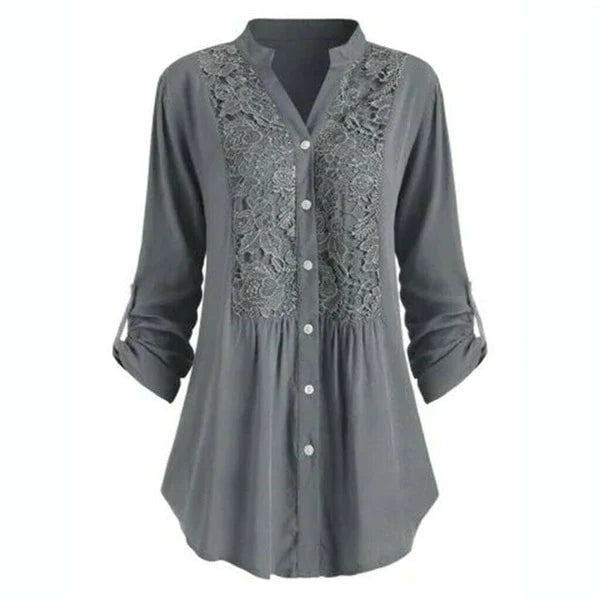 CASEY | Bluse mit verlängerten Puffärmeln für Frauen