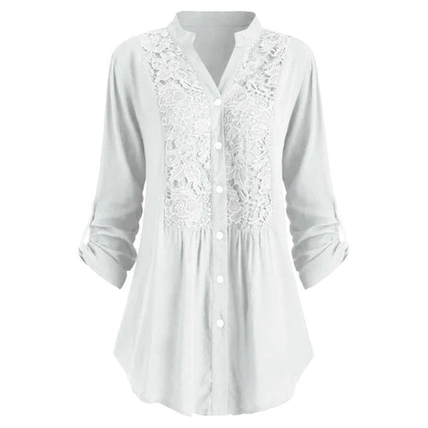 Varia Bluse | Langarmbluse mit Spitze