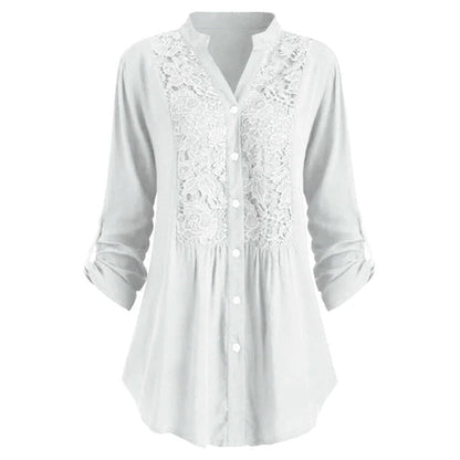 Varia Bluse | Langarmbluse mit Spitze