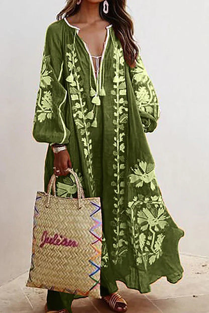 Hallie - Übergroßes Freizeitkleid mit langen Ärmeln