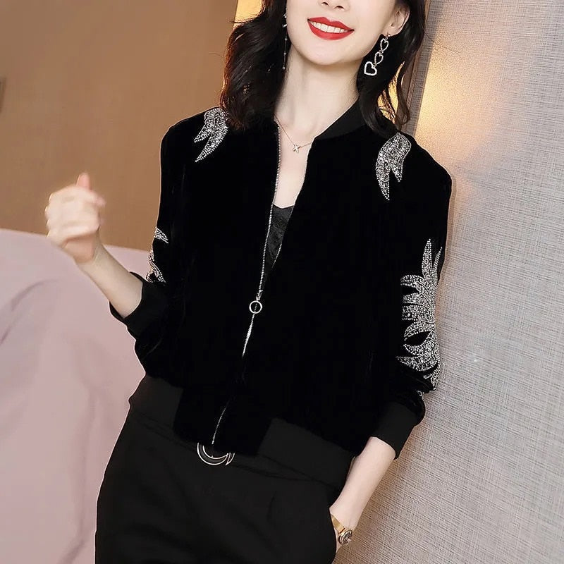 Damen Strickjacke mit Reißverschluss