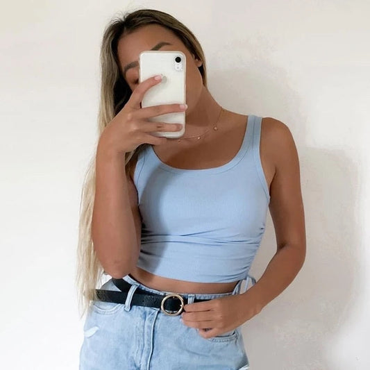 Vardi Dante™ Mimi Ärmelloses Cropped Top | Ein kurzes & stylisches Top