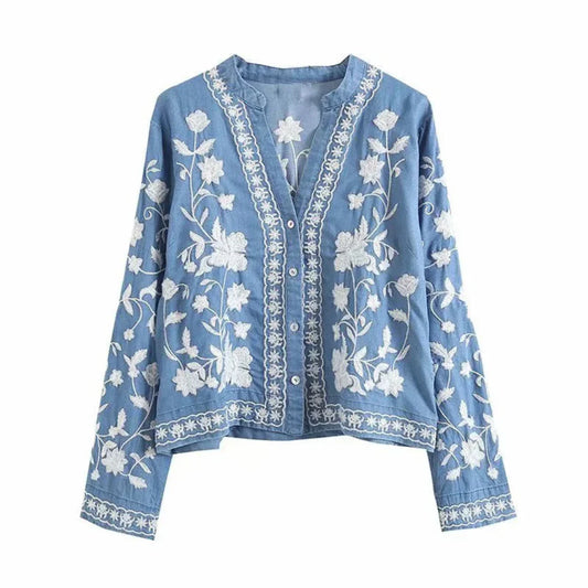 Kurze Strickjacke mit Knopfleiste für Frauen