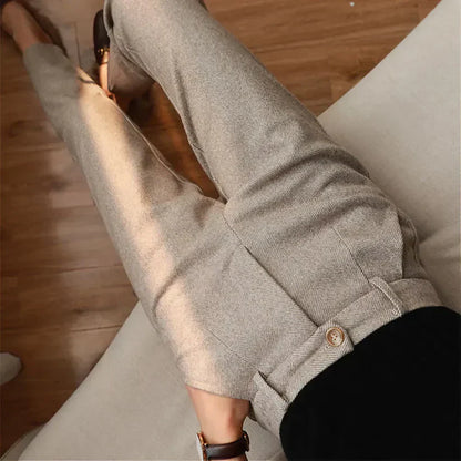 Harley - Elegant geschnittene Hose aus reiner Wolle