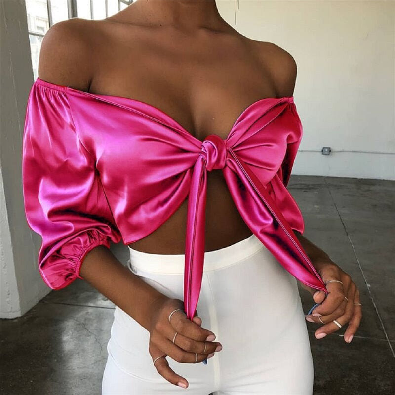 Joanne Satin Top | Sexy, elegant & stilvoll