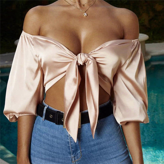 Joanne Satin Top | Sexy, elegant & stilvoll