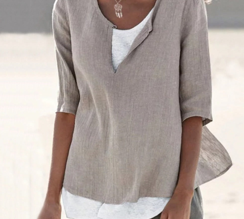 VeeTee™: Shirt mit V-Ausschnitt für Frauen