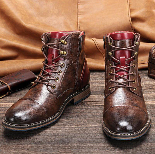 Magnus™ | Handgefertigte Oxford-Stiefel aus Premium-Leder für Männer