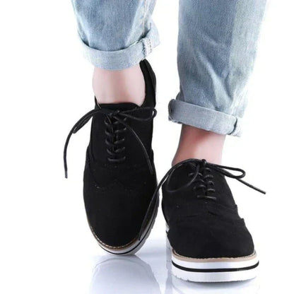 Brogues Flache Sohle Schuh Damen