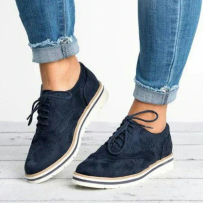 Brogues Flache Sohle Schuh Damen