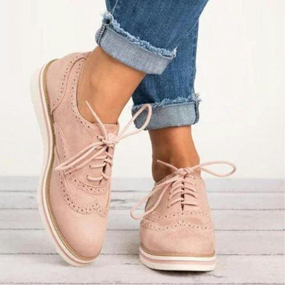 Brogues Flache Sohle Schuh Damen