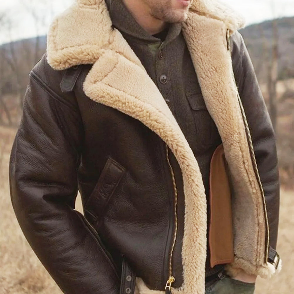 Pulja™ | Bequeme Fliegerjacke aus veganem Vintage-Leder