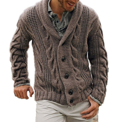 Warme Strickjacke aus Wolle