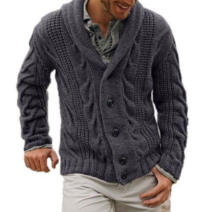 Warme Strickjacke aus Wolle