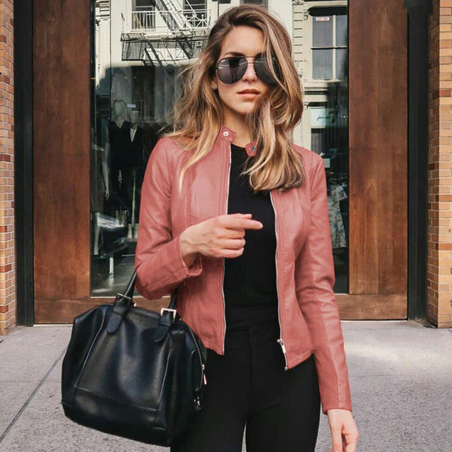 Naomi Elegante Lederjacke | Zeitloser Stil