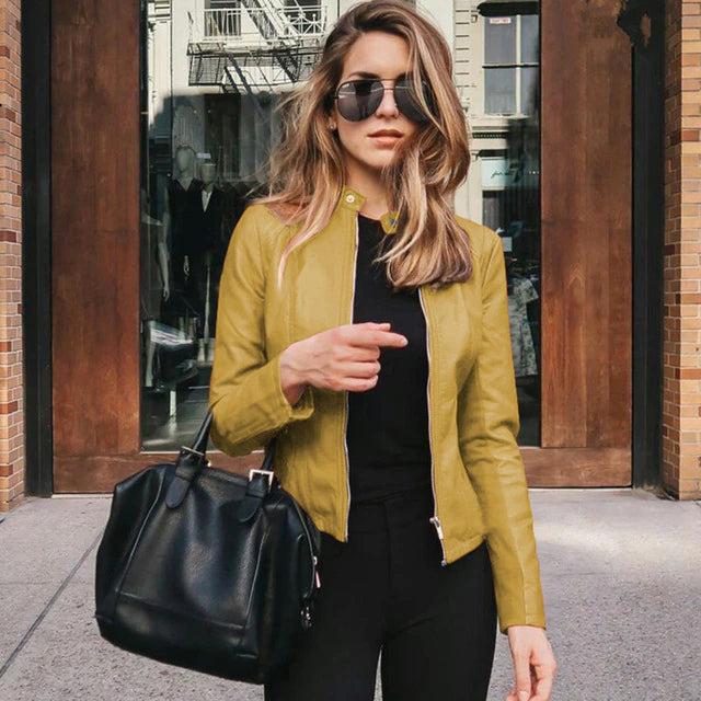 Naomi Elegante Lederjacke | Zeitloser Stil