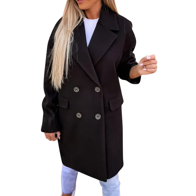 Renata - Stilvoller Trenchcoat in der Mitte der Wade