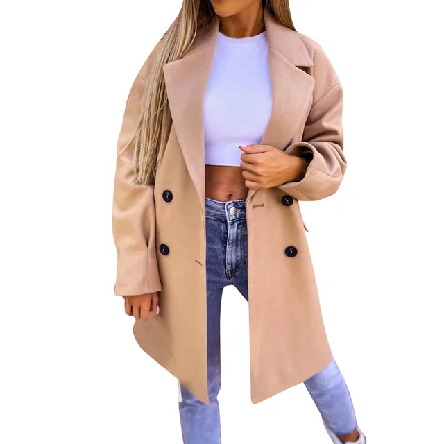Renata - Stilvoller Trenchcoat in der Mitte der Wade