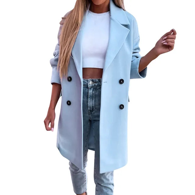 Renata - Stilvoller Trenchcoat in der Mitte der Wade