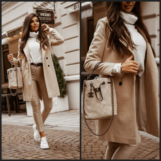 BrownJacket I Lange Jacke für Frauen