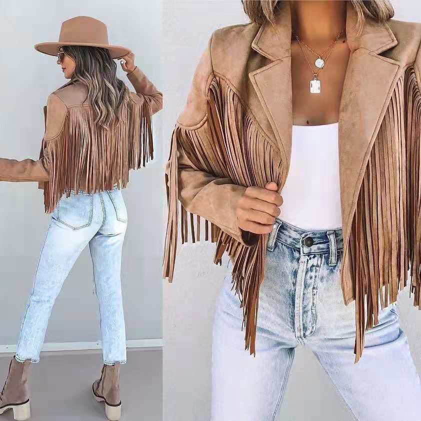 Corlie - Trendige Fransenjacke für Frauen