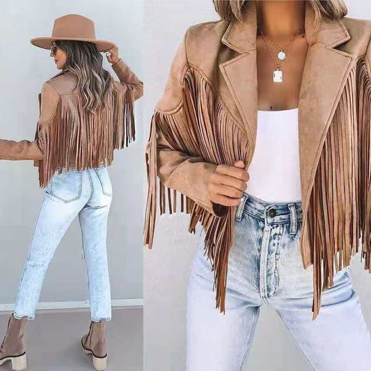 Corlie - Trendige Fransenjacke für Frauen