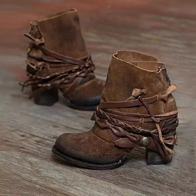 Retrisha - Schicke Schnallenstiefel für Frauen