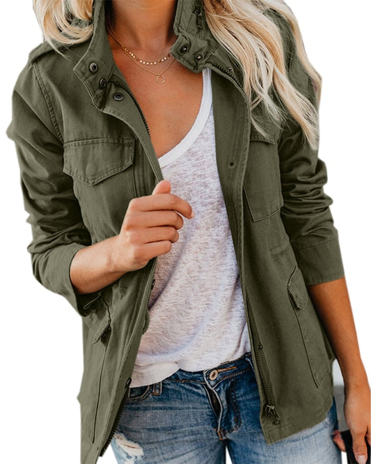 YasminesJacket I Windproof Intermediate Jacke mit Reißverschluss für Frauen