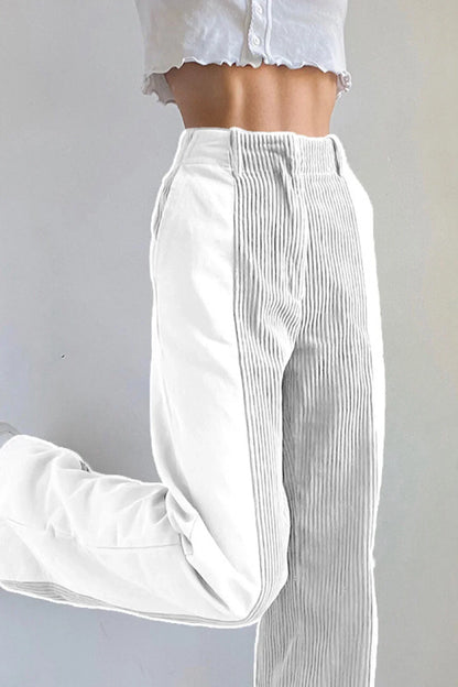 Isabella | Kordhose mit Patchwork | Kreativer Stil | Bequeme Passform