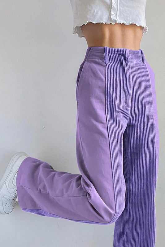 Isabella | Kordhose mit Patchwork | Kreativer Stil | Bequeme Passform