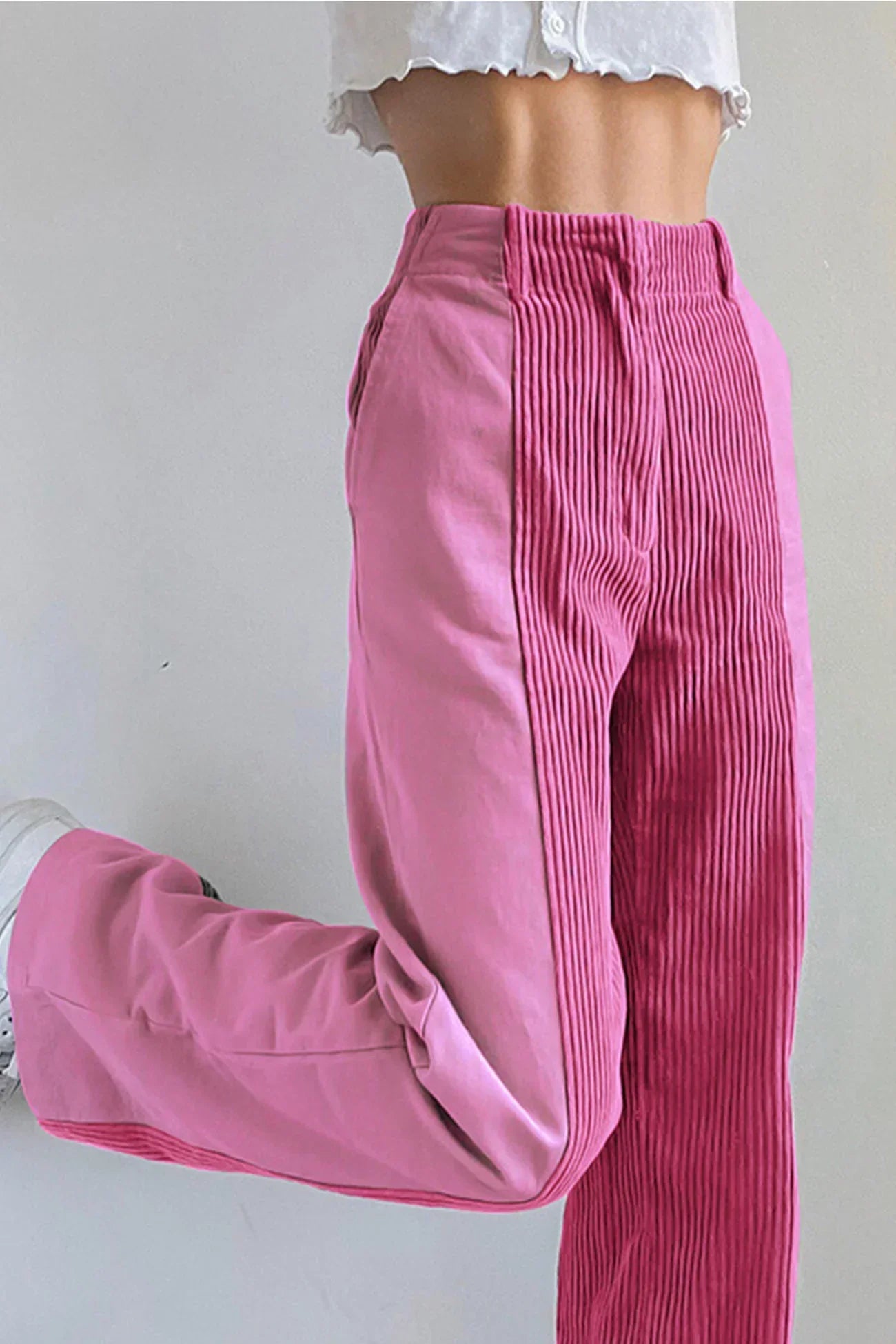 Isabella | Kordhose mit Patchwork | Kreativer Stil | Bequeme Passform