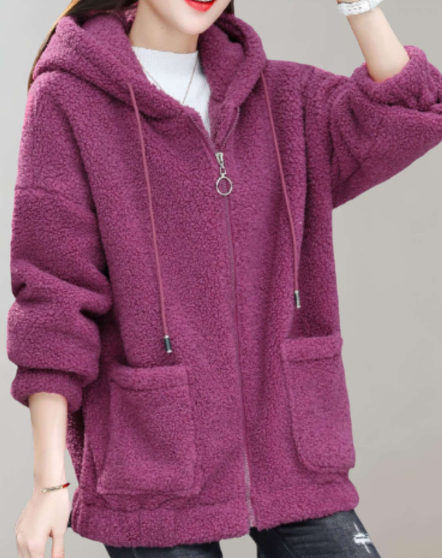Nicka - Bequeme Plüschjacke für Frauen