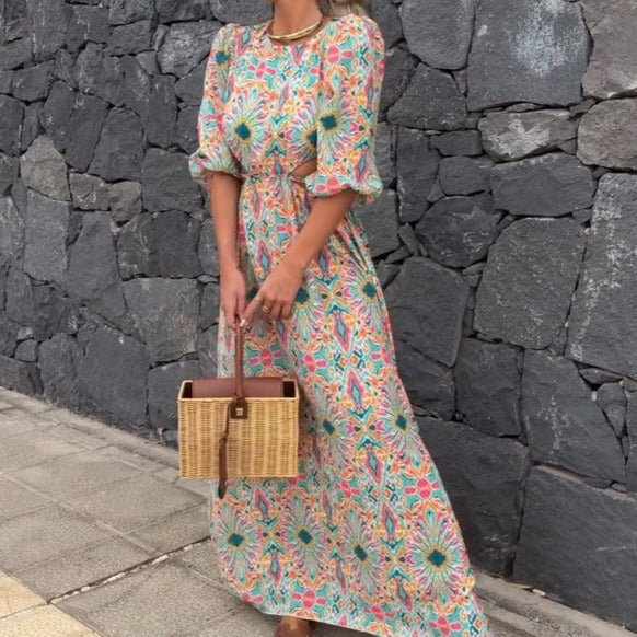 Eleanor - Elegantes Kleid mit Druck