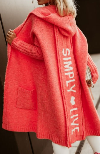 Elegante Strickjacke mit langen Ärmeln