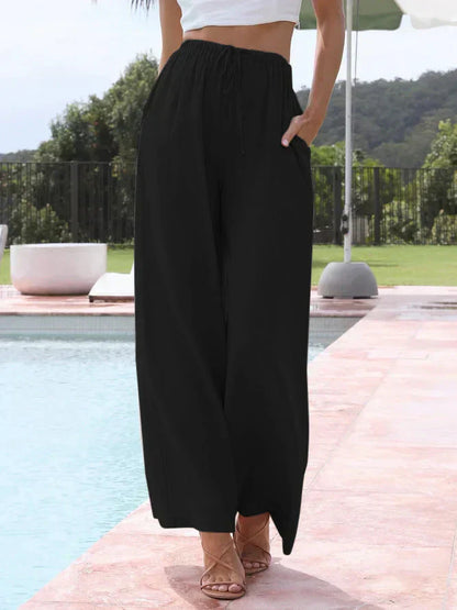 Auriane - Elegante Hose aus Halbleinen