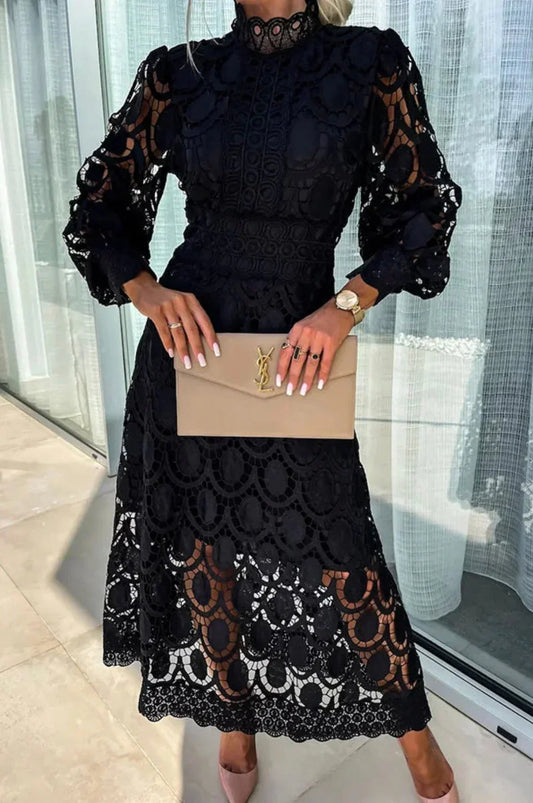 Midikleid aus Spitze