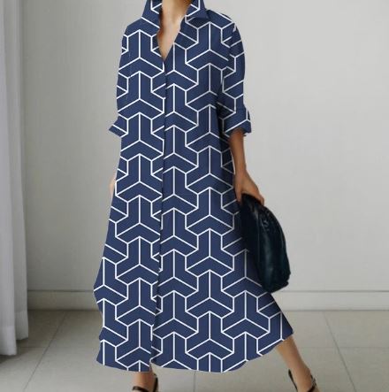 Lucille - Bedrucktes Kleid für Frauen