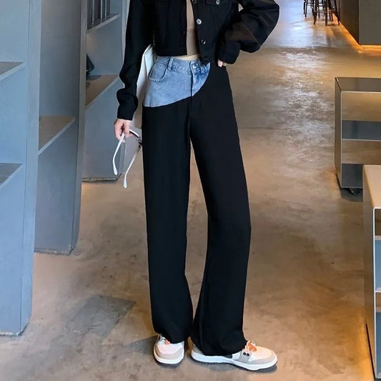 Tanaia - Koreanische Baggy-Jeans mit hoher Taille
